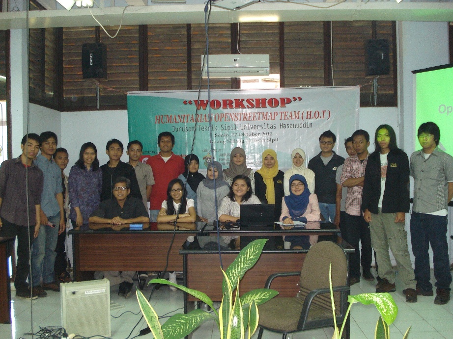 Pelatihan OpenStreetMap di Jurusan Teknik Sipil, Universitas Hasanuddin, Makassar